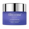 Intense Repair Night Cream by Olivanna for Women - 1.6 oz Cream