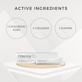 Fillerina - Crème de nuit avec 12 hyaluroniques - Grade 3
