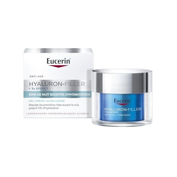 EUCERIN – Crème de Nuit Anti-âge Hydratante Intense, Peau Repulpée et Apaisée 50 mL - Vendu par unité