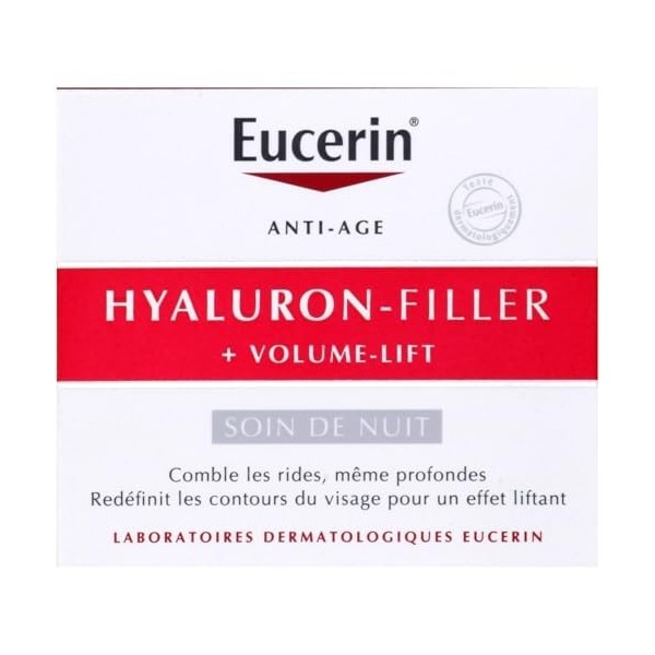 EUCERIN – Soin Nuit Anti-âge Hydratant, Effet Volume et Fermeté, Texture Riche 50 mL - Vendu par unité