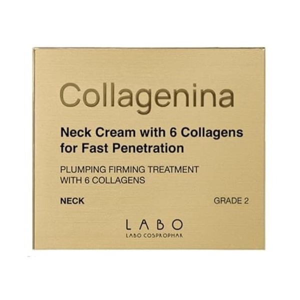 Collagenina Crème visage et cou Grade 2 avec 6 collagènes 50 ml