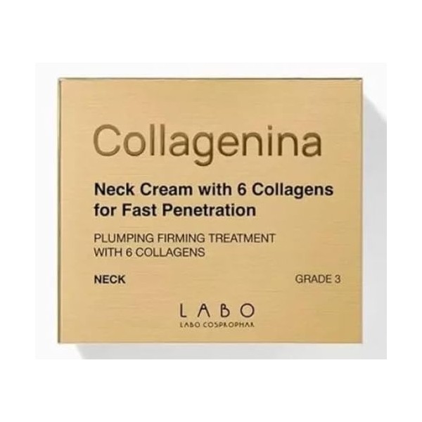 Collagenina Crème visage et cou Grade 3 avec 6 collagènes 50 ml