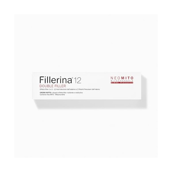 Fillerina 12 Double Filller Neo Mito Crème de nuit effet repulpant et nourrissant Grade 4
