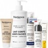 NUBIANCE - Coffret Soin Anti-Taches Peau Noire et Métissée - Lait Corps Unifiant, Crème Intime, Crème Nuit, Sérum Visage, Soi