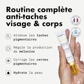 NUBIANCE - Coffret Soin Anti-Taches Peau Noire et Métissée - Lait Corps Unifiant, Crème Intime, Crème Nuit, Sérum Visage, Soi