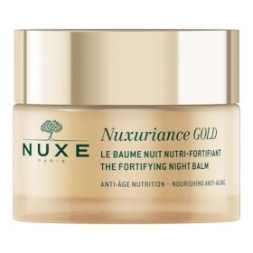 NUXE Nuxuriance Gold – Baume Nuit Nutri-Fortifiant pour Peau Mature, Hydratation et Fermeté 50mL - Vendu par unité