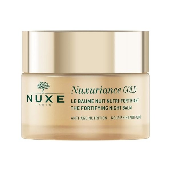 NUXE Nuxuriance Gold – Baume Nuit Nutri-Fortifiant pour Peau Mature, Hydratation et Fermeté 50mL - Vendu par unité