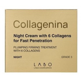Collagenina Crème de nuit pour le visage Grade 3 avec 6 collagène pour une pénétration rapide 50 ml