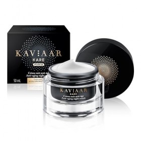 KAVIAAR KARE - Crème nuit anti-âge - Caviar + Acide Hyaluronique - 50 ml