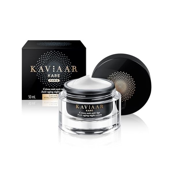 KAVIAAR KARE - Crème nuit anti-âge - Caviar + Acide Hyaluronique - 50 ml
