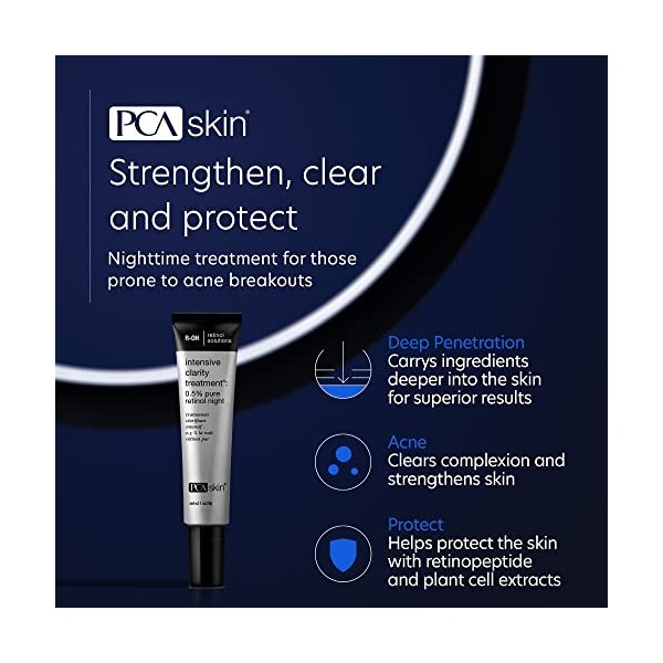 PCA Skin Intensive Clarity Treatment 0.5 Percent Pure Retinol Night For Unisex 1 oz Treatment