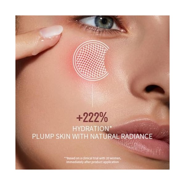 Sérum Visage Hydratant à lExtrait de Cellules Souches de Pomme 150ml, Soin Éclat et Contrôle Sébum, Anti-Oxydation, Lisse et