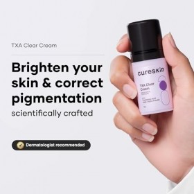 Cureskin Sérum TXA, Sérum visage à lacide tranexamique, à lacide kojique et à lalpha-arbutine pour une peau éclatante, un Cr...