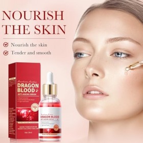 2PC Sérum Anti Rides Dragon Blood, Facial Serum, Sérum De Sang De Dragon, Hydratation Nourrissante, Éclaircit le teint, Lisse