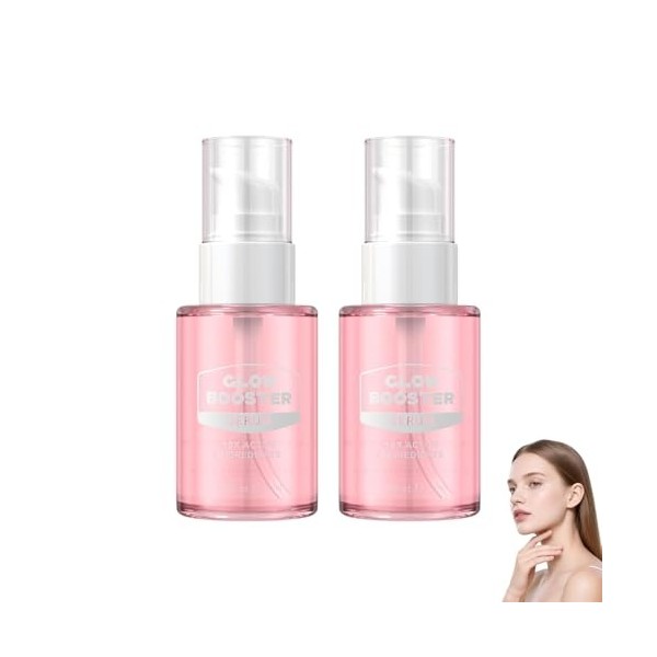 Lot de 2 sérums rayonnants 30 ml - Sérum rajeunissant et hydratant pour le visage - Nourrissant intensément - Favorise une 