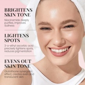 Lot de 2 sérums rayonnants 30 ml - Sérum rajeunissant et hydratant pour le visage - Nourrissant intensément - Favorise une 