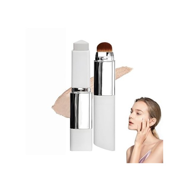Double-Headed Lightweight Foundation Stick, 2 in 1 Dual Ended Eraser Foundation Stick, Hydrating Lightweight Cover Cream With