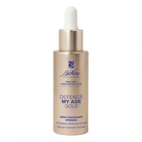 BioNike Defence My Age Gold Sérum fortifiant intensif avec 5 % de niacinamide, améliore le teint de la peau et la fermeté de 