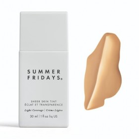 Summer Fridays Sheer Skin Tint - Hydratant avec couleur et acide hyaluronique - Aide à réduire le teint irrégulier de la peau