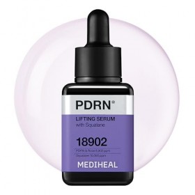 Mediheal Pdrn Sérum lifting avec sérum coréen squalane pour le visage pour un teint naturellement éclatant, affine les pores,