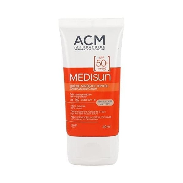 MEDISUN CREME MINERALE TEINTE CLAIRE 40