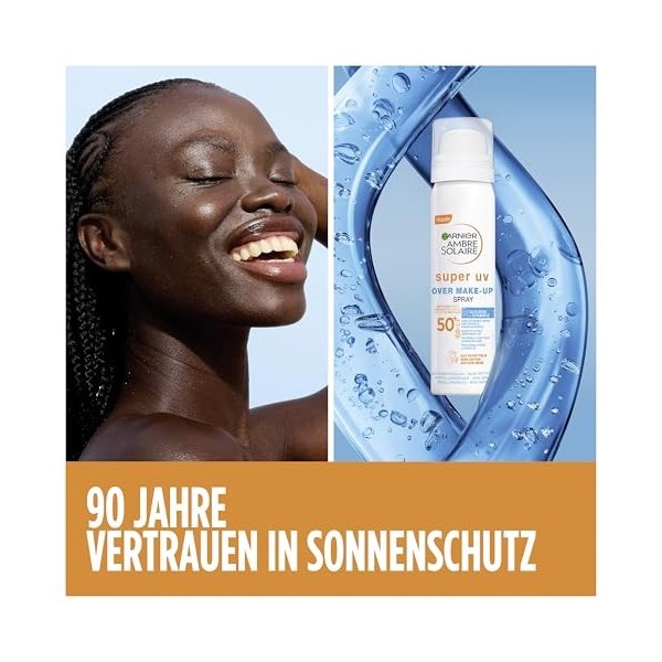 Garnier Ambre Solaire Super UV Over Maquillage Spray SPF 50+ Crème Jour et Nuit