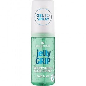 essence Jelly GRIP REFRESHING ALOE SPRAY, hydratant, texture gel-to-mist, à l’aloe vera, pour préparer, fixer ou rafraîchir, 