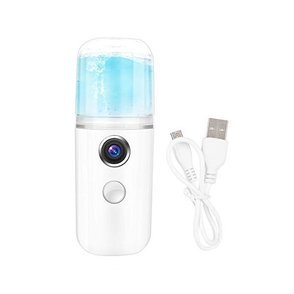 LetCart Pulvérisateur Facial Nano, 30ml USB Vaporisateur Nano Handy Atomisation Mister Face Vaporisateur de brume hydratante 