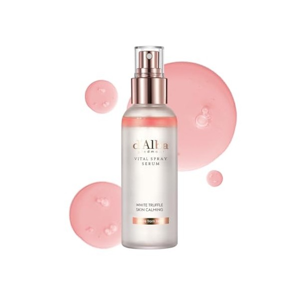 dAlba Vital Spray Serum Sérum à la Italian White Truffle, Soin Végétalien, Revitalisant, hydratant, Apaisant, Spray pour Vis