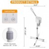 Vapeur facial professionnel, vaporisateur à brume chaude avec ozone, vaporisateur pour le visage Vaporizador pour esthéticien