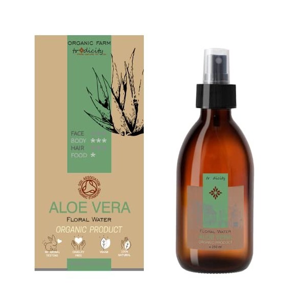 bleu & marine Bretania - Spray Bio dAloe Vera 250 ml | Soin Visage Adoucissant et Hydratant | S.O.S. Après Soleil | Après Ra