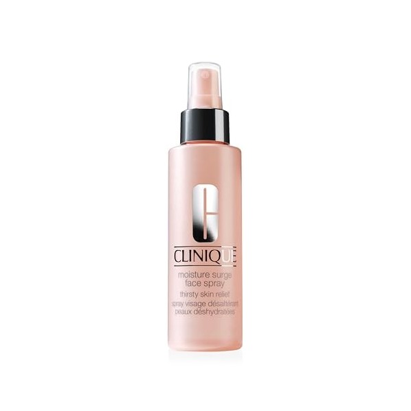 Clinique Moisture Surge Spray Visage Désaltérant sans corps gras. Peaux Très Sèches à Mixtes Grasses | Hydratant + Adoucissan