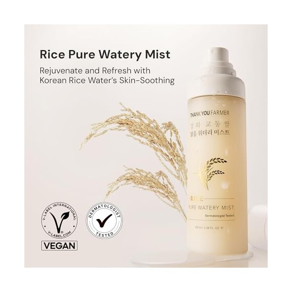 THANKYOU FARMER Rice Pure Watery Mist 100ml