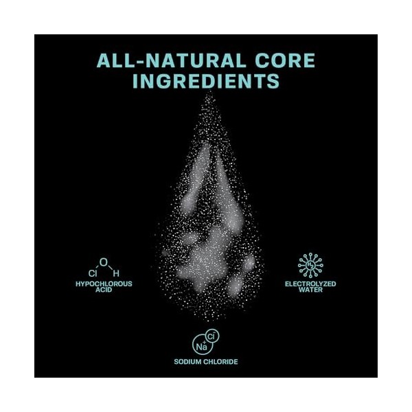 BASE LABORATORIES Spray Dacide Hypochloreux Soins Post-perçage | Hocl Et Solution Saline Pour Piercings | Nettoyant Pour Per