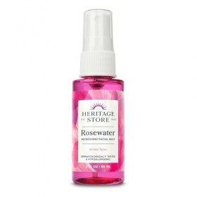 Eau de rose, brume rafraîchissante pour le visage, 2 fl oz 59 ml , Heritage Store