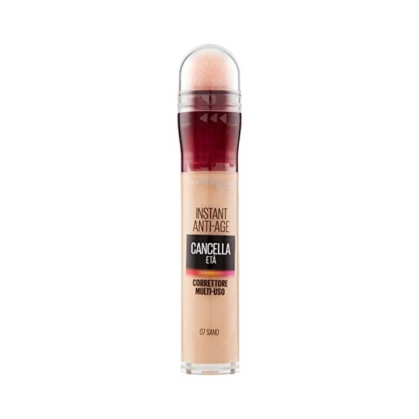 Maybelline New York Rouleau de correcteur liquide avec baies de goji et haloxyle, couvrant les yeux et les petites rides, 07 