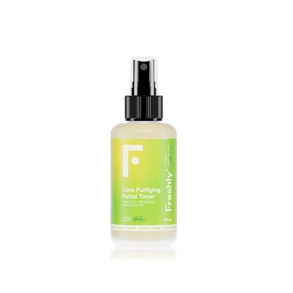 Freshly Cosmetics Lotion purifiante pour rééquilibrer le PH et resserrer les pores Lime Purifying Facial Toner, 100ml