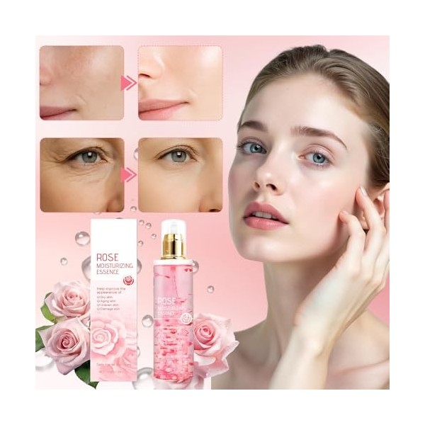 1 Pièce 100ml Eau De Rose Visage Eau De Rose Cheveux Douce Apaisante Elle Hydrate En Profondeur Laisse Peau Souple Éclatante