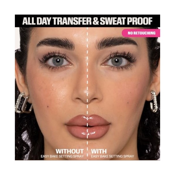 Huda Beauty Easy Bake Spray de finition semi-mate Tenue jusquà 16 heures 30 ml