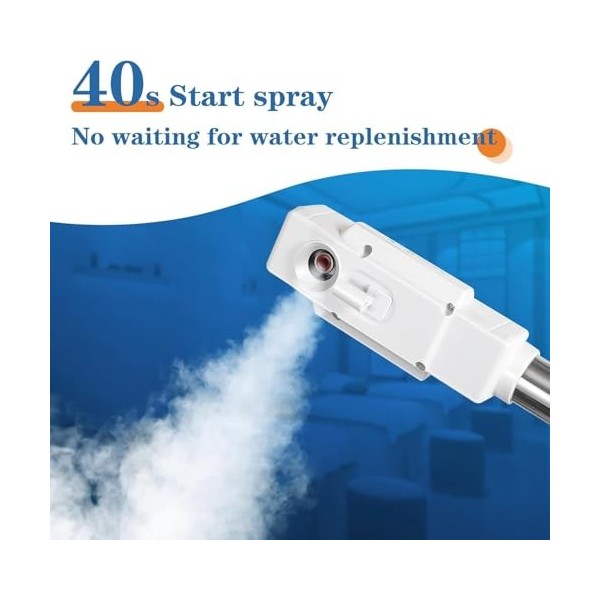 Vaporisateur vapeur ionique pour le visage, spa à la maison et au salon blanc 