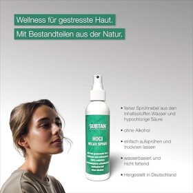 SUBTAN Beauty + Skin Spray relaxant 100 ml – Spray apaisant pour le visage et le corps pour peaux stressées et irritées – San
