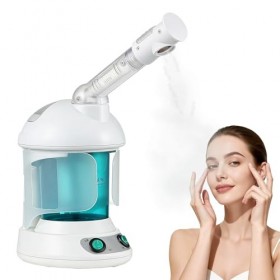 GBKDQQ Vapeur pour le visage : sauna facial nano ionique appareil à vapeur pour le visage, humidificateur chaud, vapeur pour 