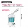 GBKDQQ Vapeur pour le visage : sauna facial nano ionique appareil à vapeur pour le visage, humidificateur chaud, vapeur pour 