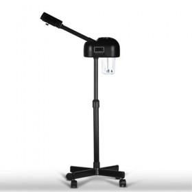 TransArcade Cuiseur vapeur professionnel pour le visage avec écran LCD, support réglable en hauteur avec roulettes, tête rota