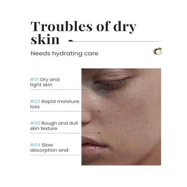 Lot de 2 sprays hydratants toniques pour le visage 150 ml x 2 pièces, hydratant, apaisant et réparateur pour la peau noix de