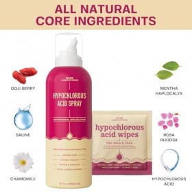 BASE LABORATORIES Lingettes à lacide hypochloreux et spray acide hypochloreux