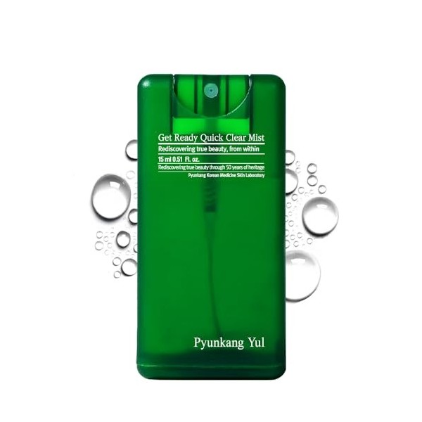 [PKY] Pyunkang Yul Ultimate Get Ready Quick Clear Mist, Brume Apaisante pour Peaux Sensibles avec Cica & Tea Tree, Format Com