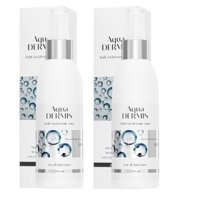 AquaDERMIS Tonic-Mist 150 ml – Pack Duo Économique 2 × 150 ml | Lotion Tonique Visage en Spray à l’Acide Hypochloreux HOCl Cr...
