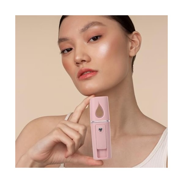 VALICLUD Mini vaporisateur facial portable pour le visage Humidificateur pour le visage Appareil de soin de la peau avec capa