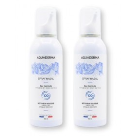 Aquaderma Spray Nasal Eau Thermale - Lot 2*150ml - Hygiène Nasale Quotidienne Enfant & Adulte - Apaise les Irritations - Ingr